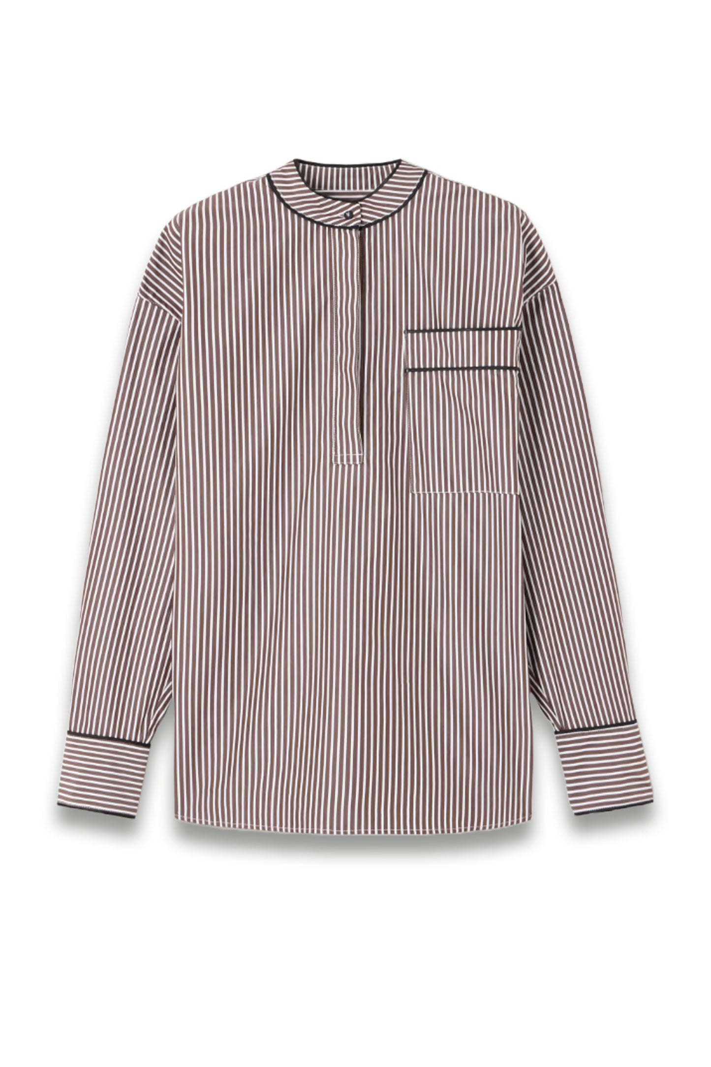 Verna Striped Cotton-Poplin Shirt