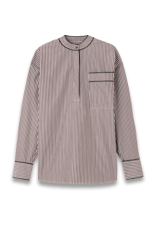 Verna Striped Cotton-Poplin Shirt