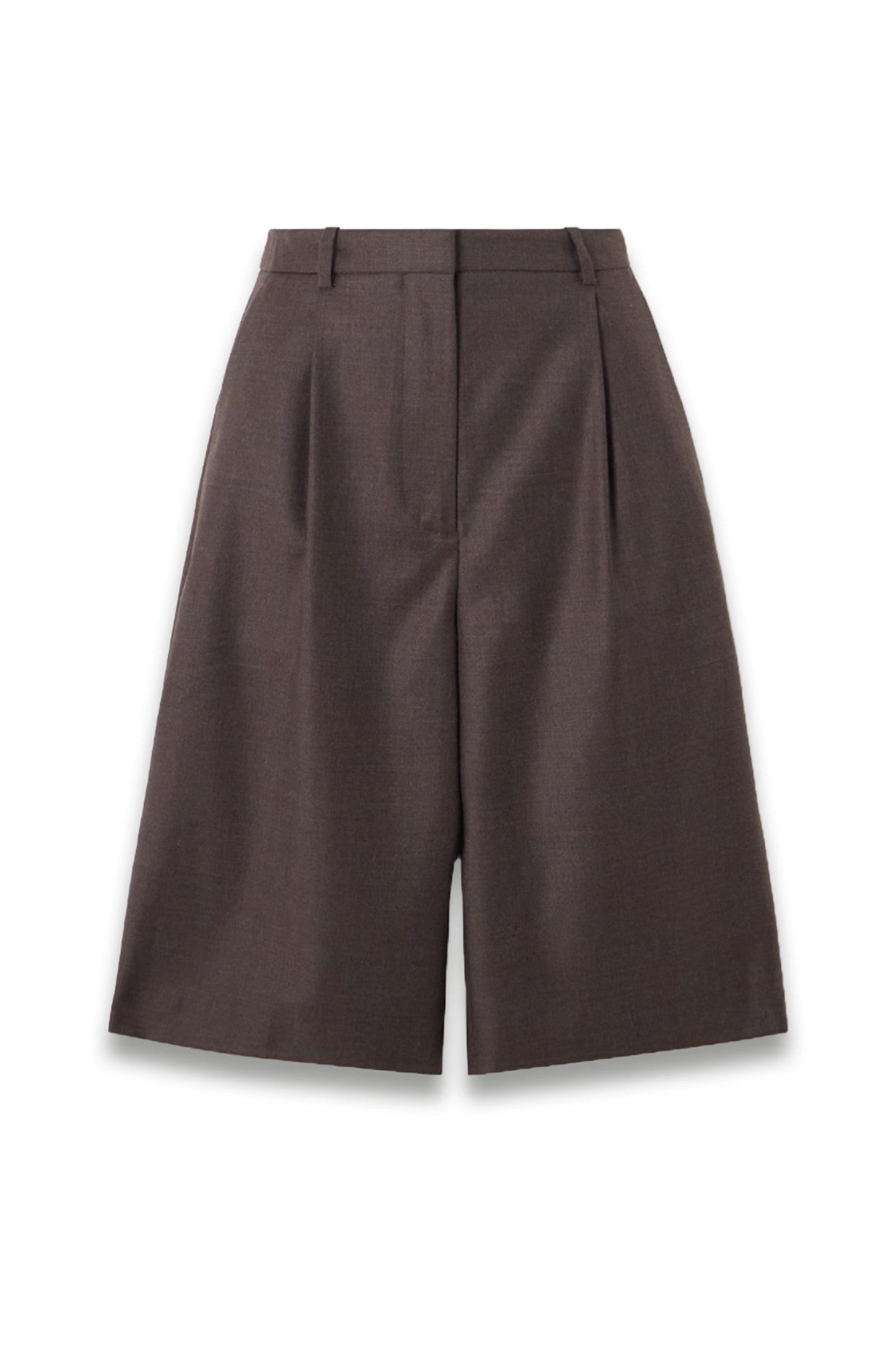 Adler Pleated Wool-Twill Shorts
