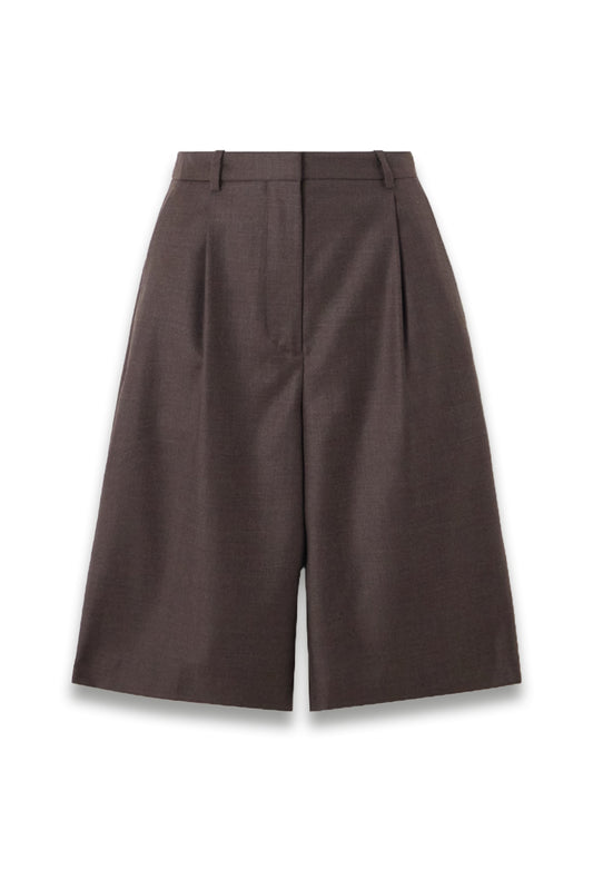 Adler Pleated Wool-Twill Shorts