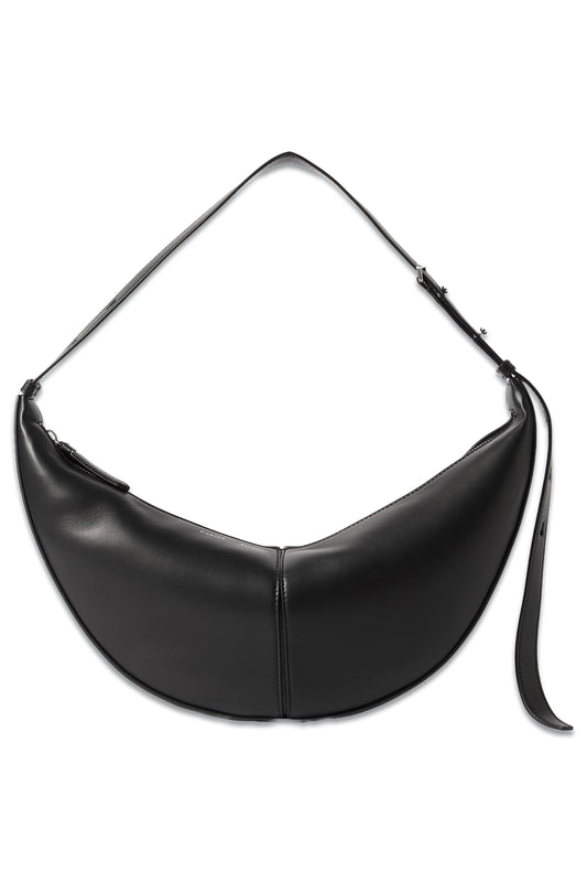 Slide Paneled Leather Shoulder Bag