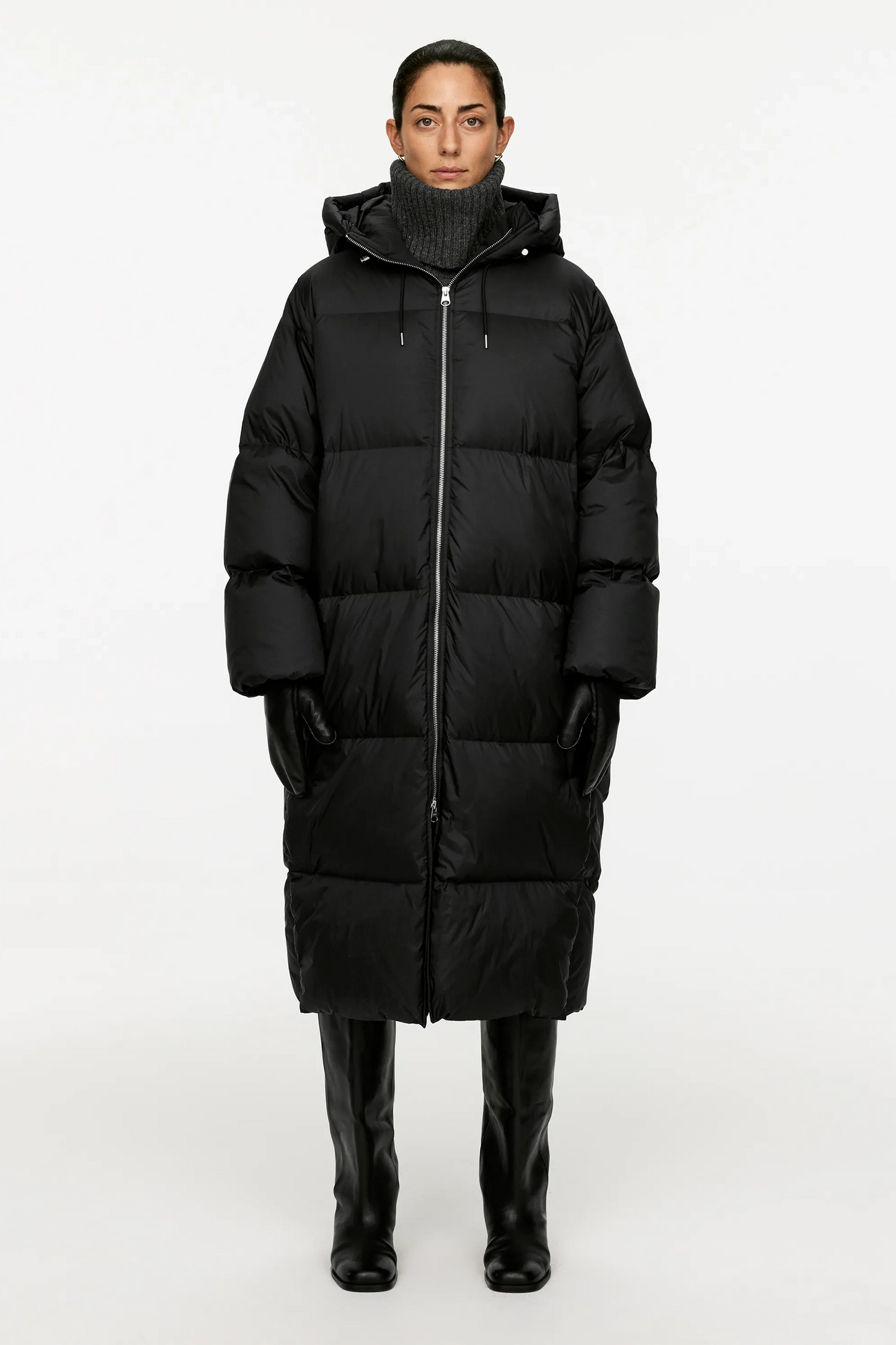 Upcycled Down Long Coat