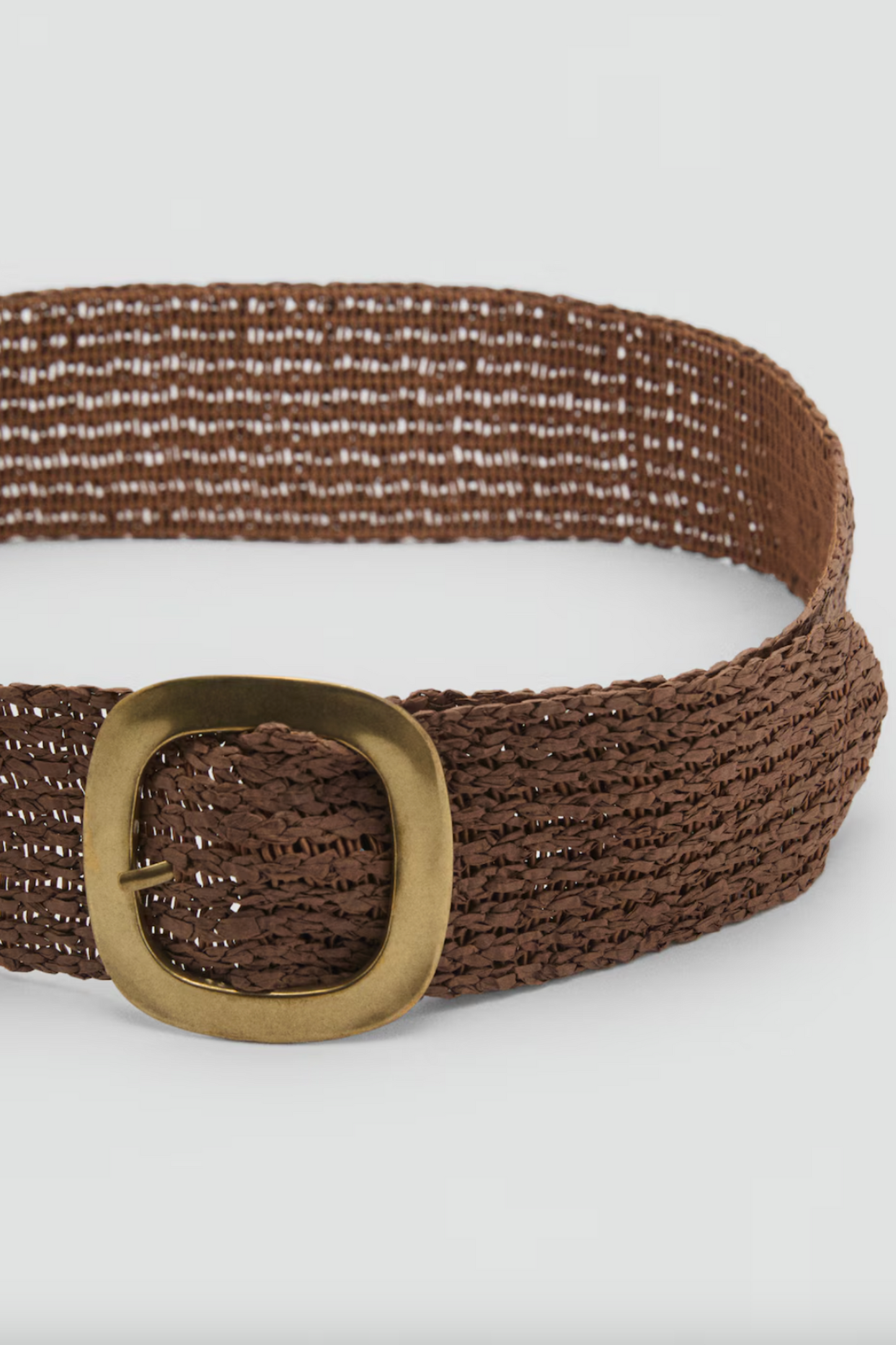 Natural Fibre Belt with Oval Buckle