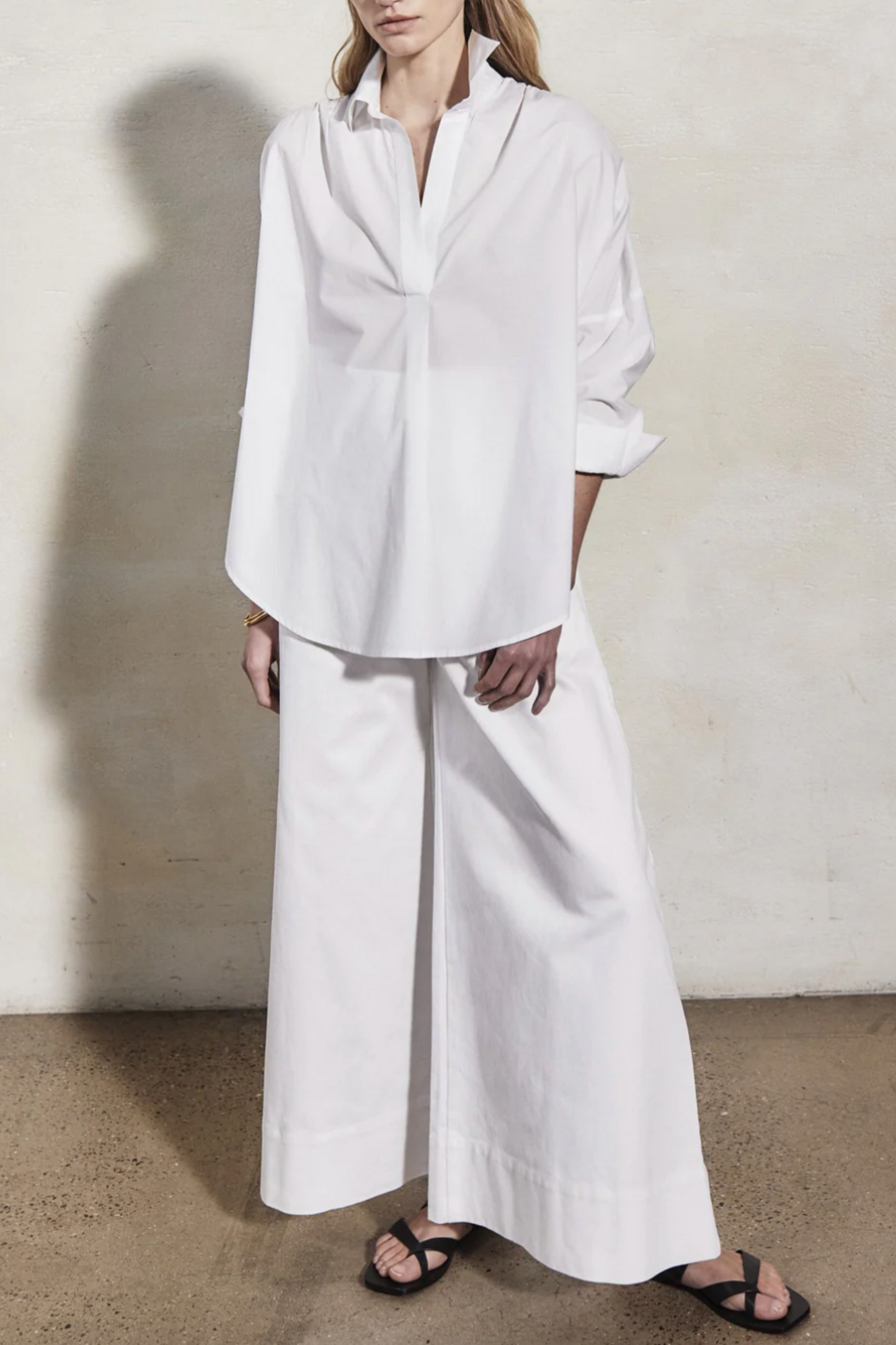 LETIZIA - White Cotton Shirt