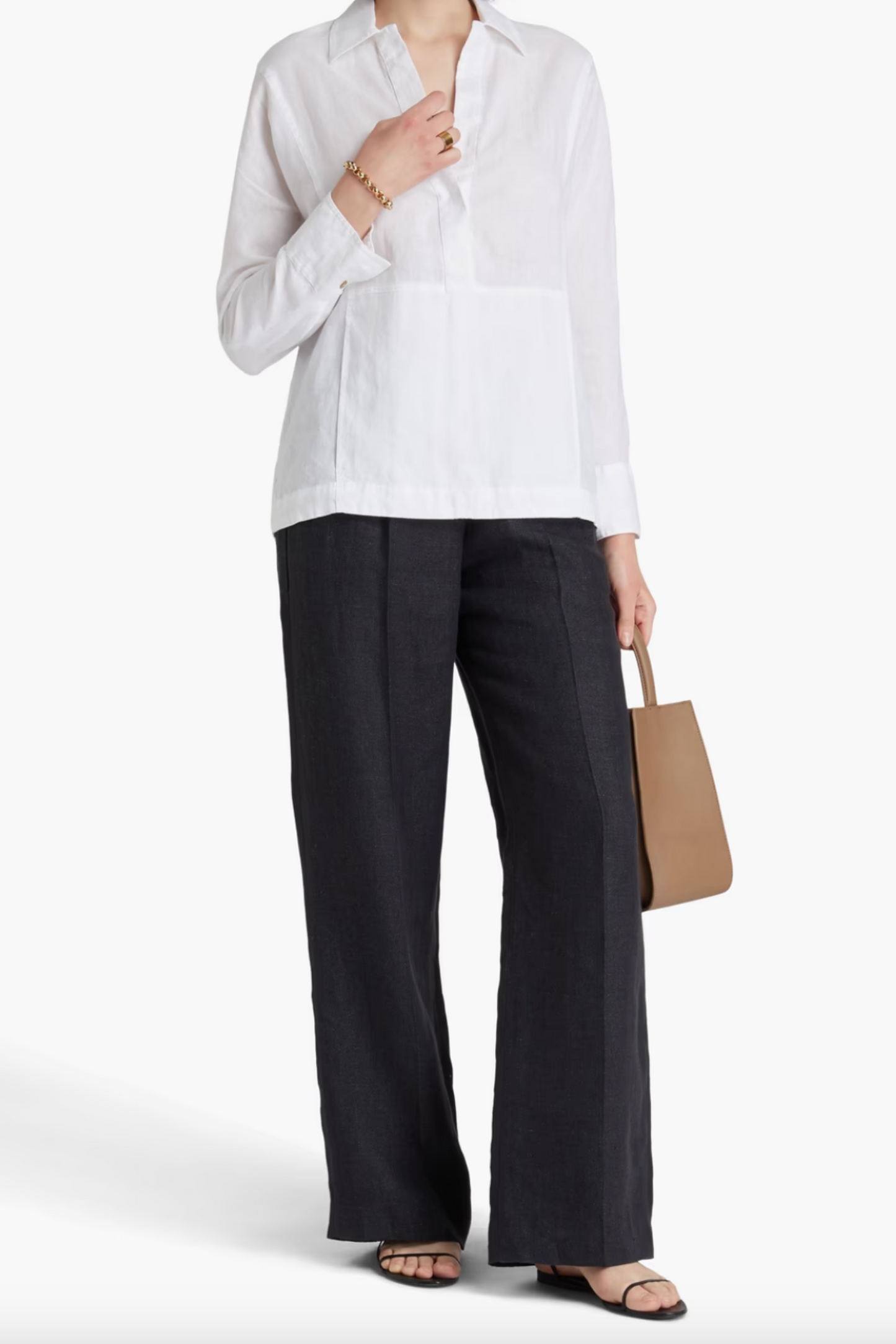 White Linen Blouse