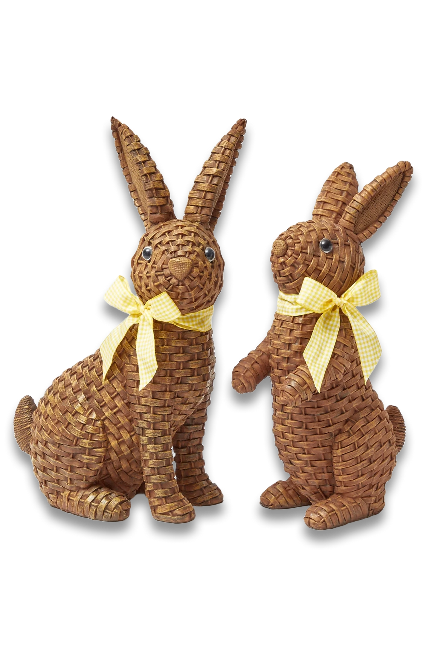 Brown Rattan Rabbit (Pair)