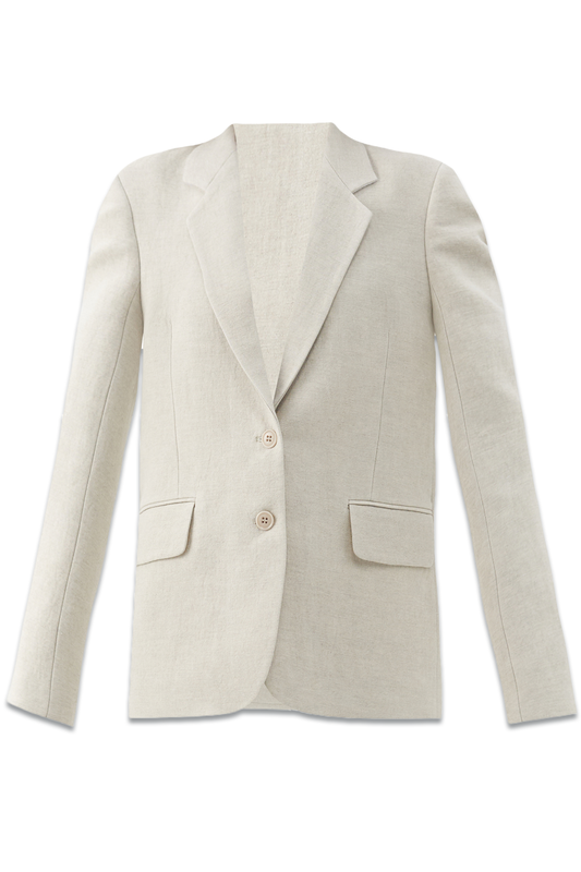 Relaxed Linen-blend Suit Jacket