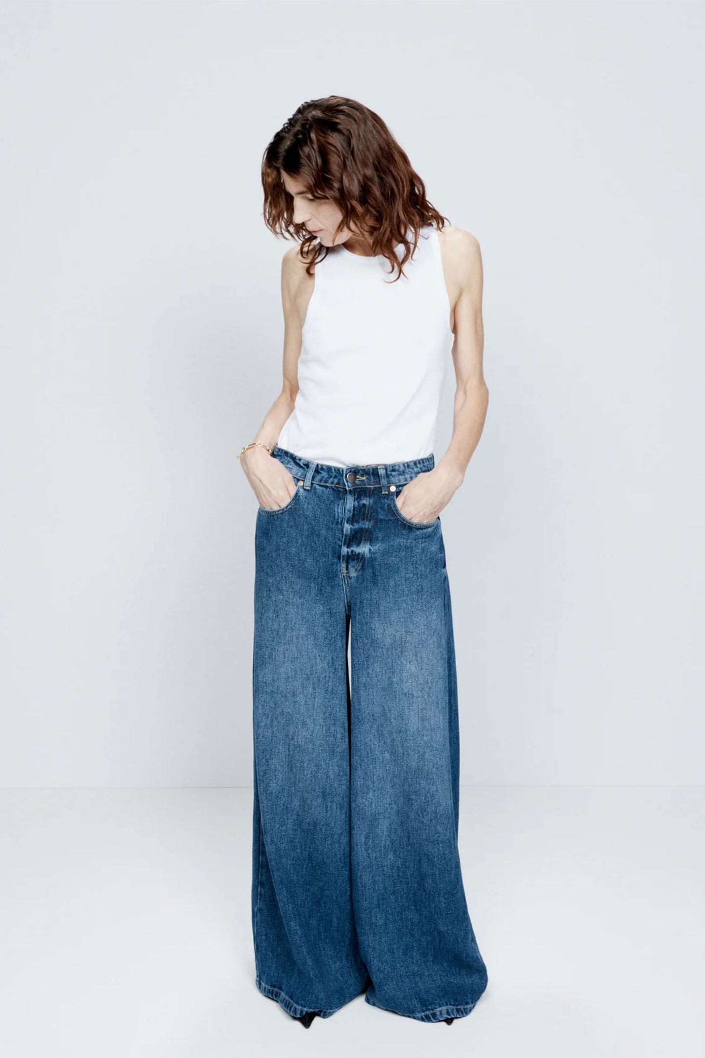 Stride Lyocell Wide-leg Jeans