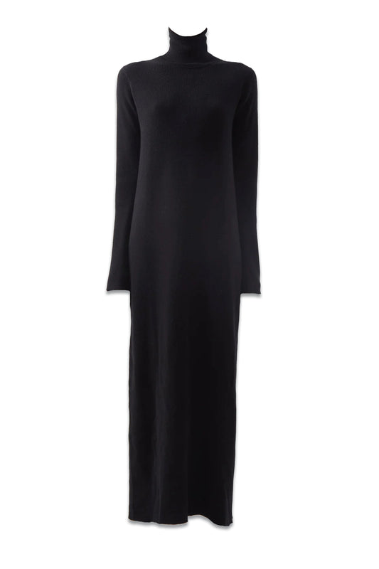 Responsible Cashmere-blend Ribbed Roll-neck Dress