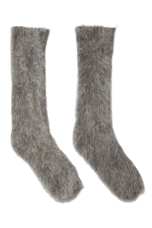 Hairy Mohair-blend Socks