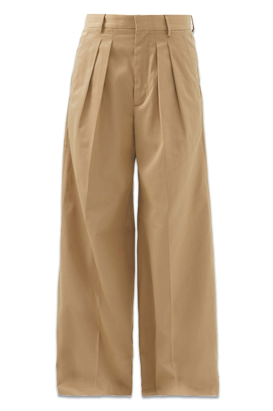 Wide Leg Cotton Chino