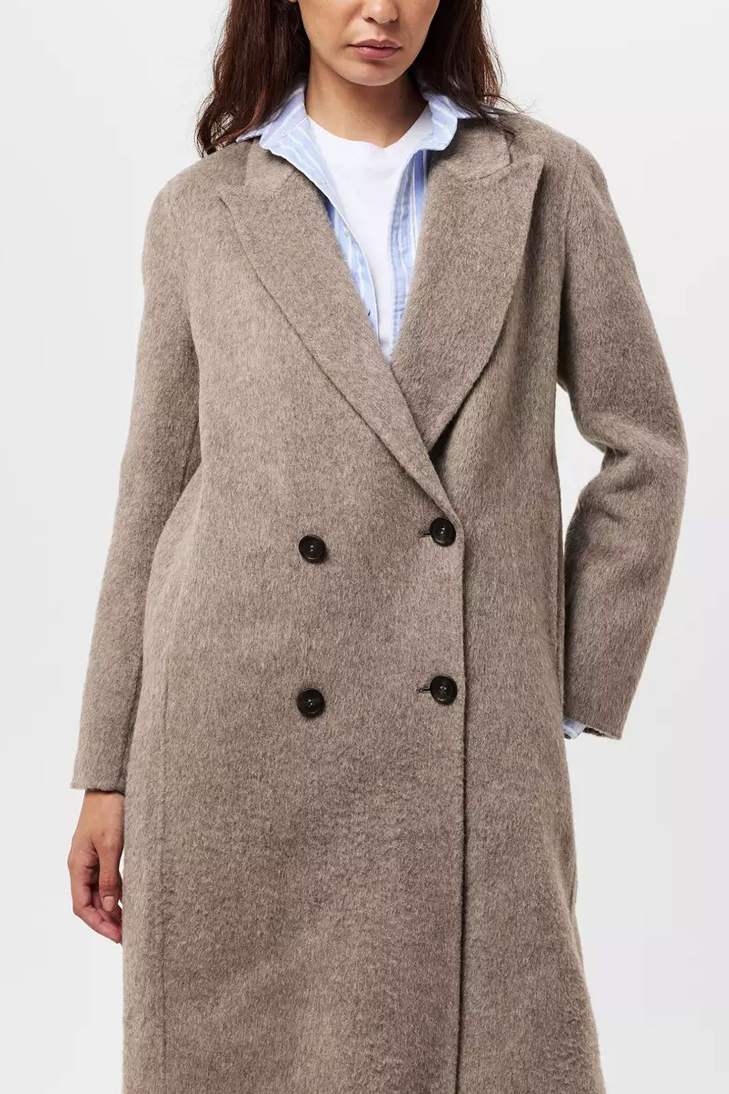 Double-Breasted Wool Coat