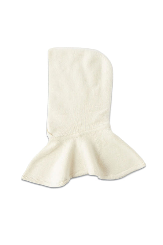 White Knitted Cashmere Hood