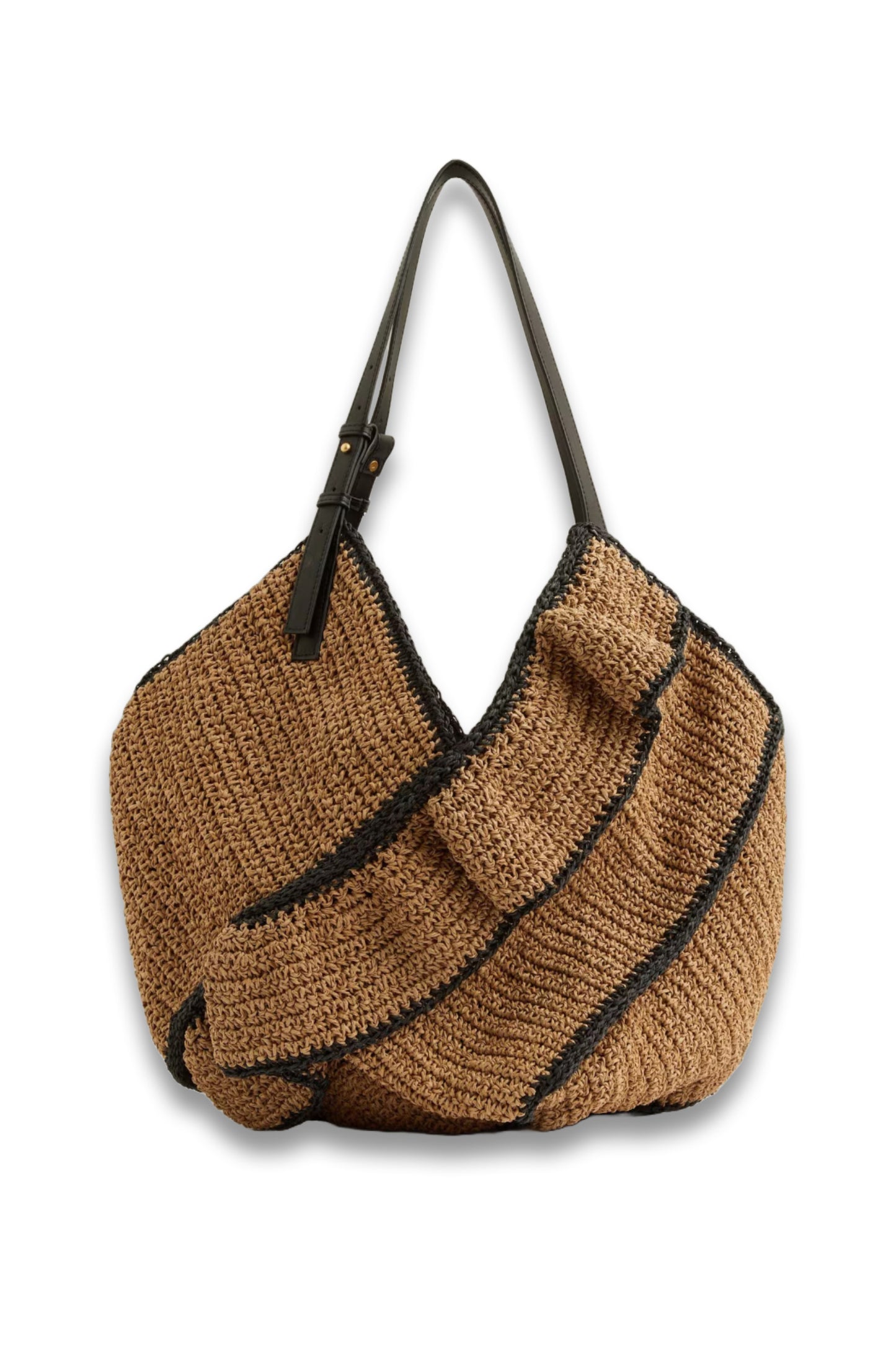 Olescha Raffia Ruffle Tote Bag in Natural