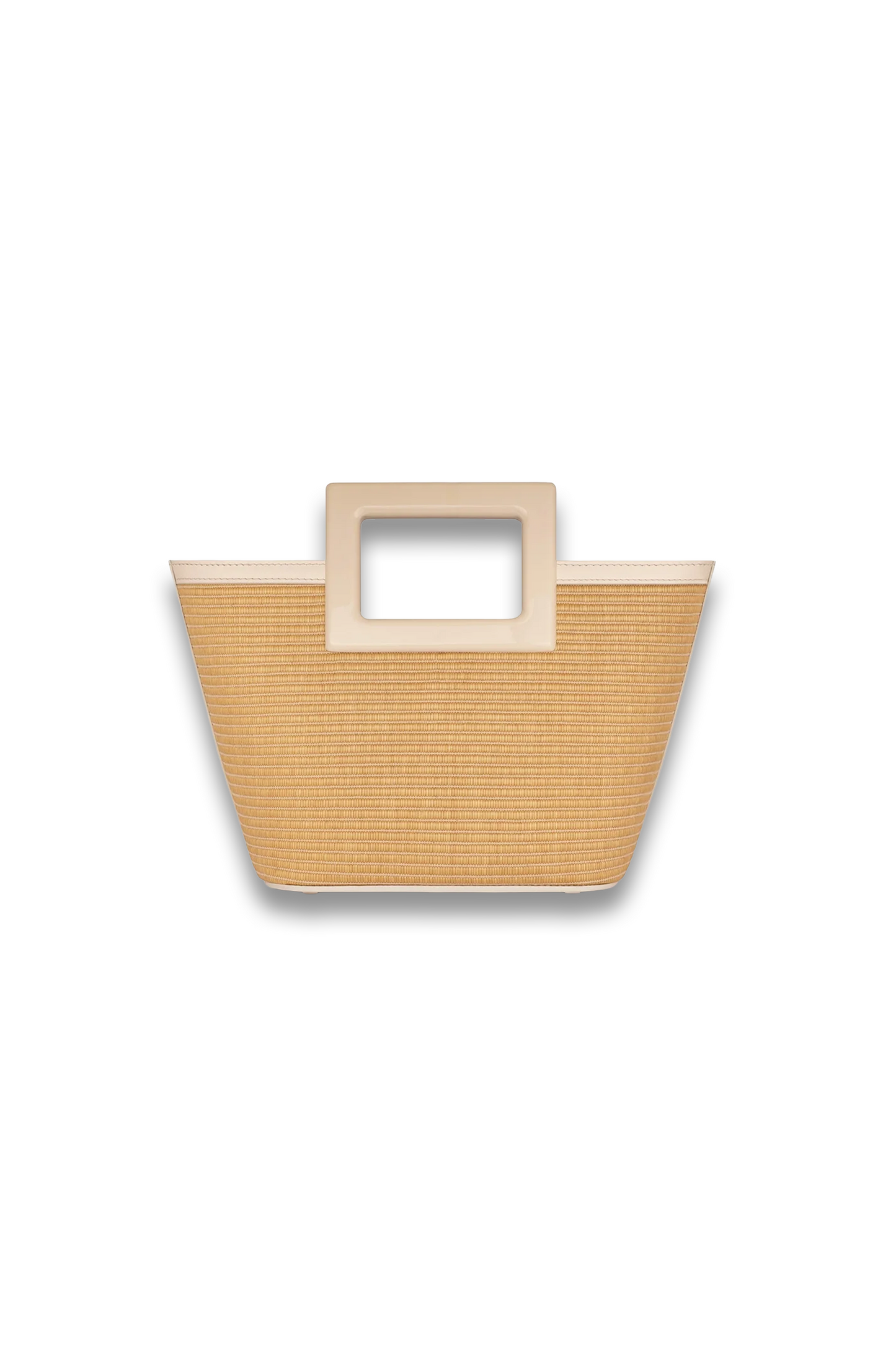 Micro Riviera in Raffia and Cream Leather