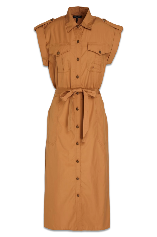 Cotton-Poplin Midi Shirt Dress
