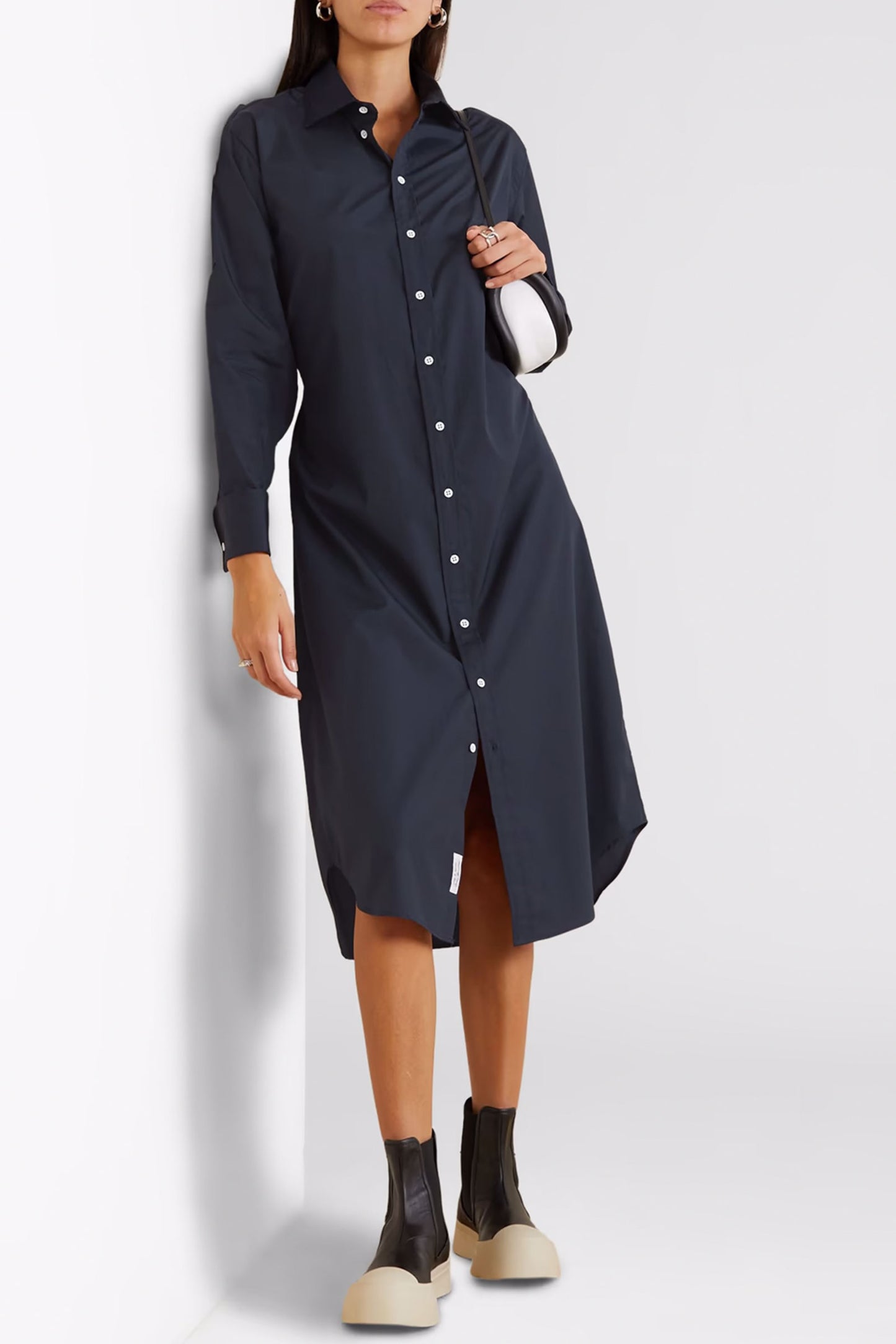 Diana Cotton-Poplin Midi Shirt Dress