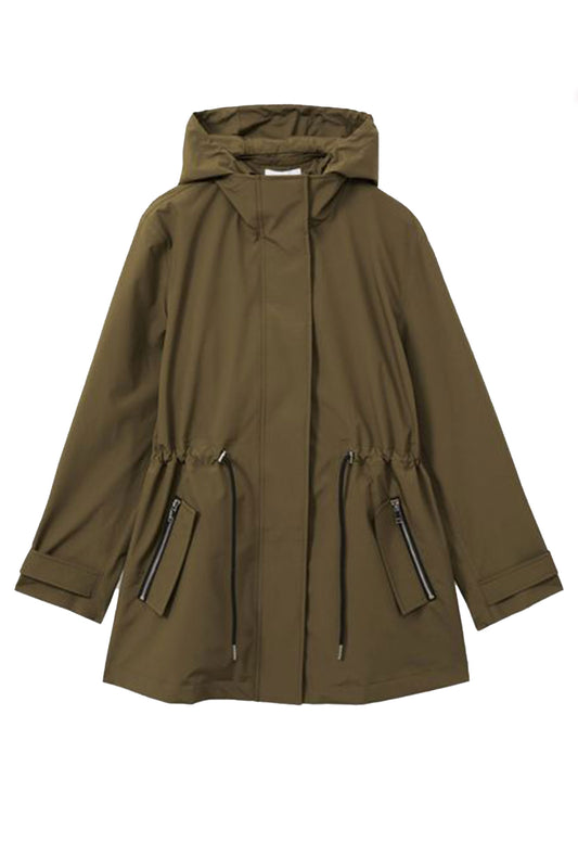 Removable Hooded Insert Water Repellent Raincoat