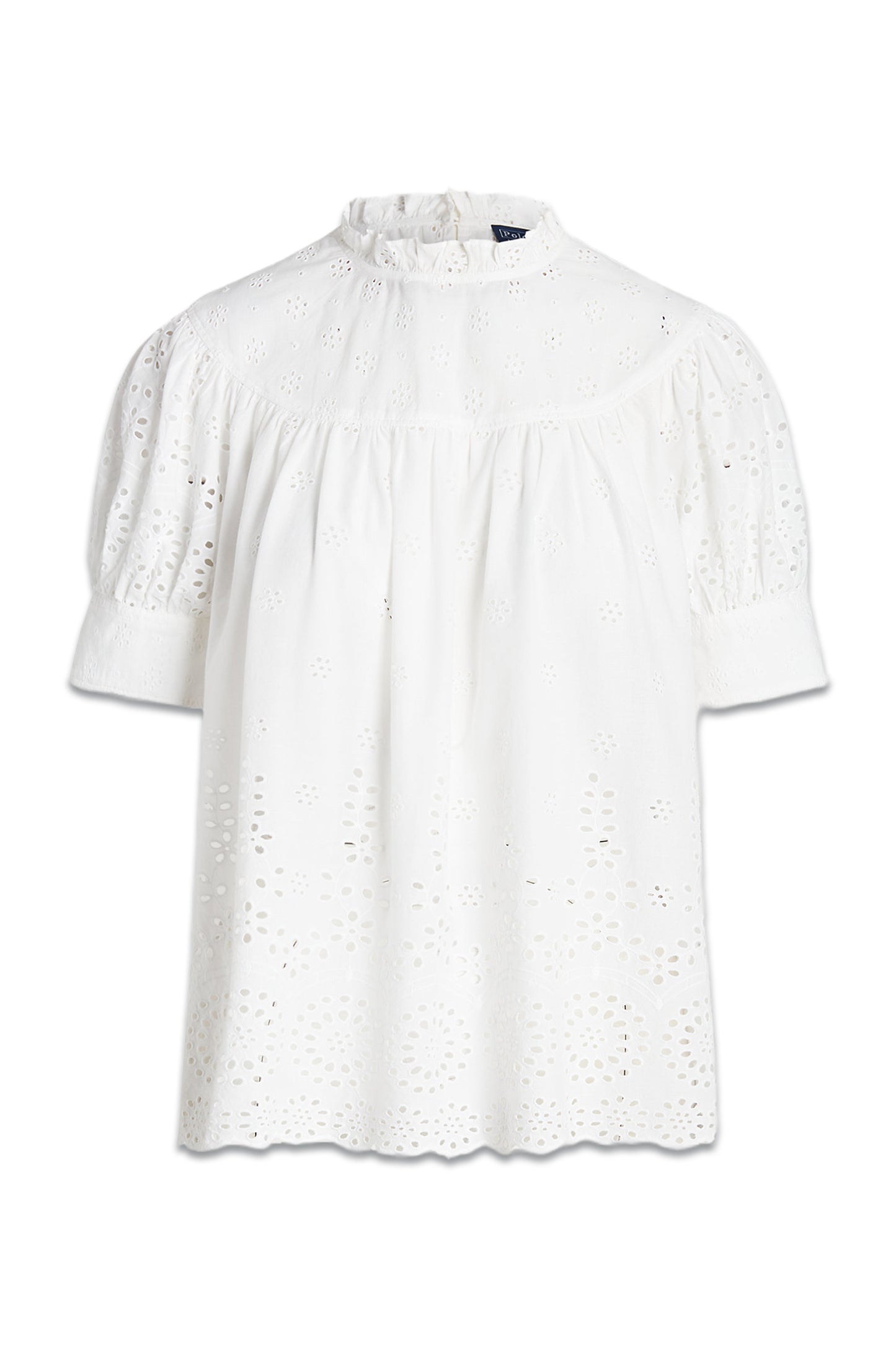 Eyelet-Embroidered Cotton Top