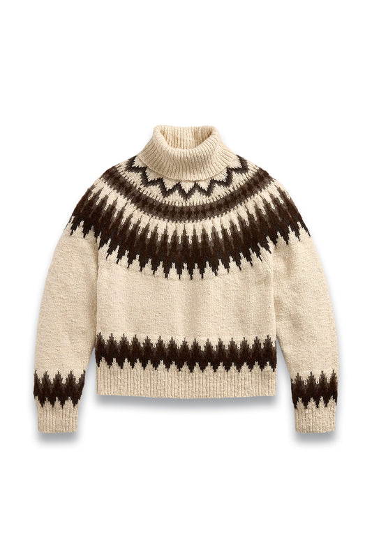 Fair Isle Wool-blend Roll Neck