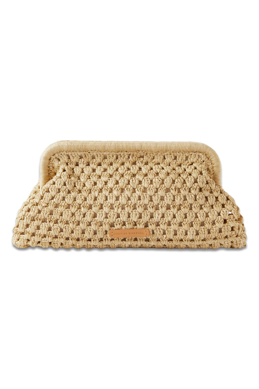 Trudie Raffia Clutch