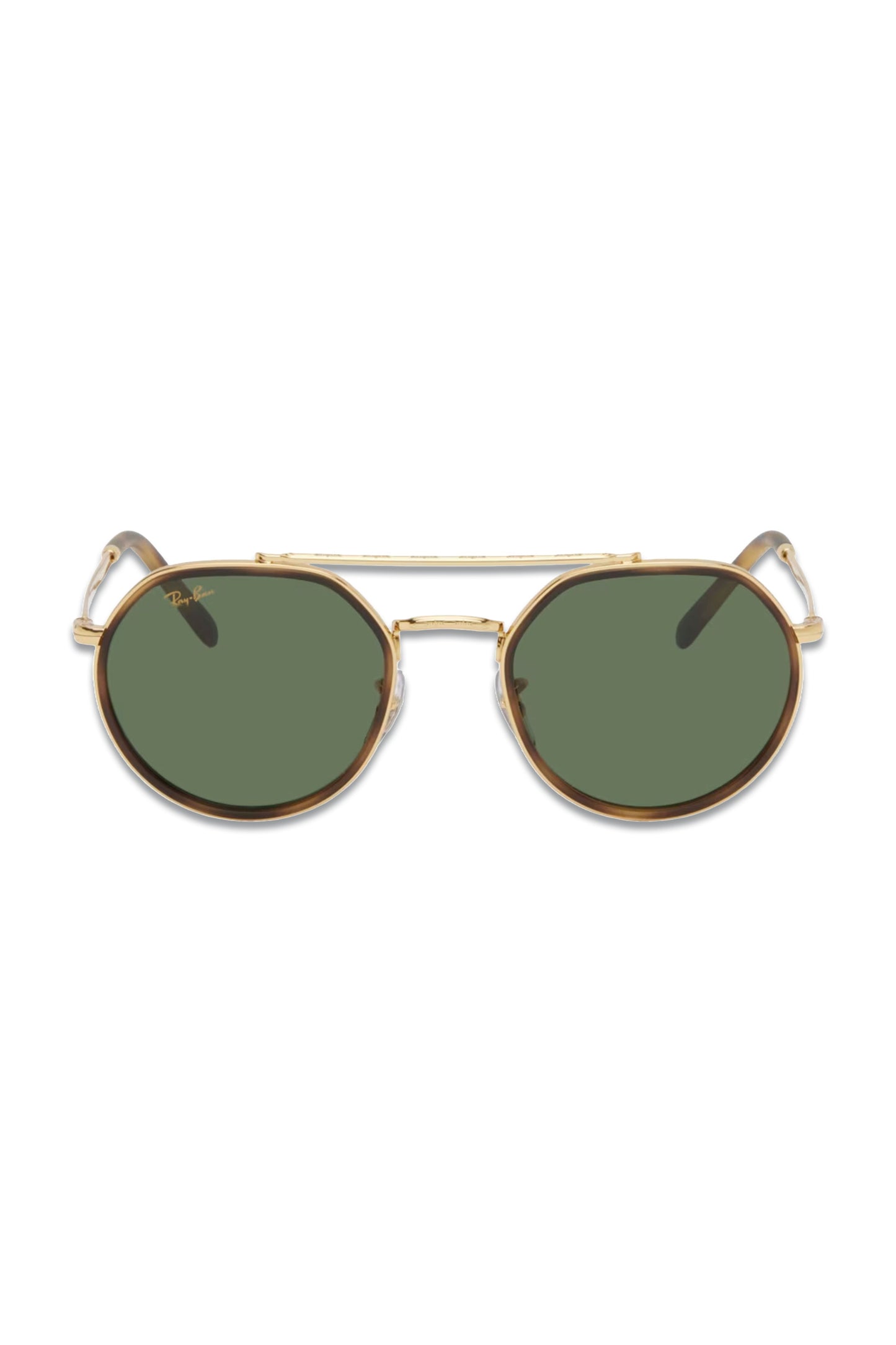 Round Metal-frame Sunglasses in Gold Tone