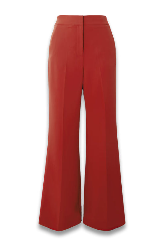 Lebone pleated crepe straight-leg pants
