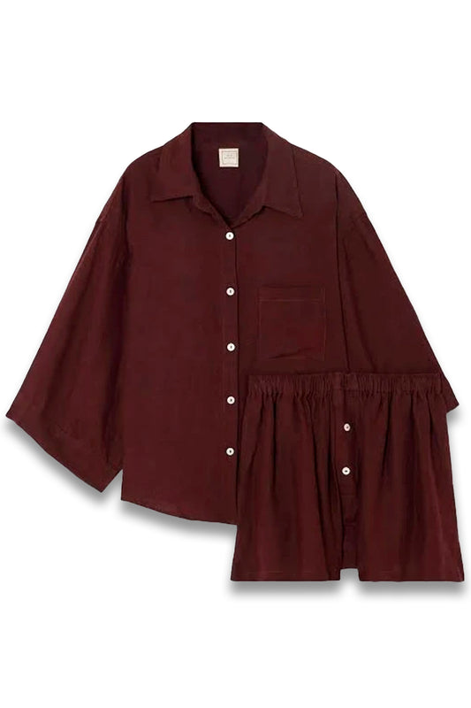 Burgundy 'The 03' Pyjama Set