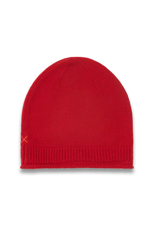 Wool Cashmere Beanie, Velvet Red, One Size