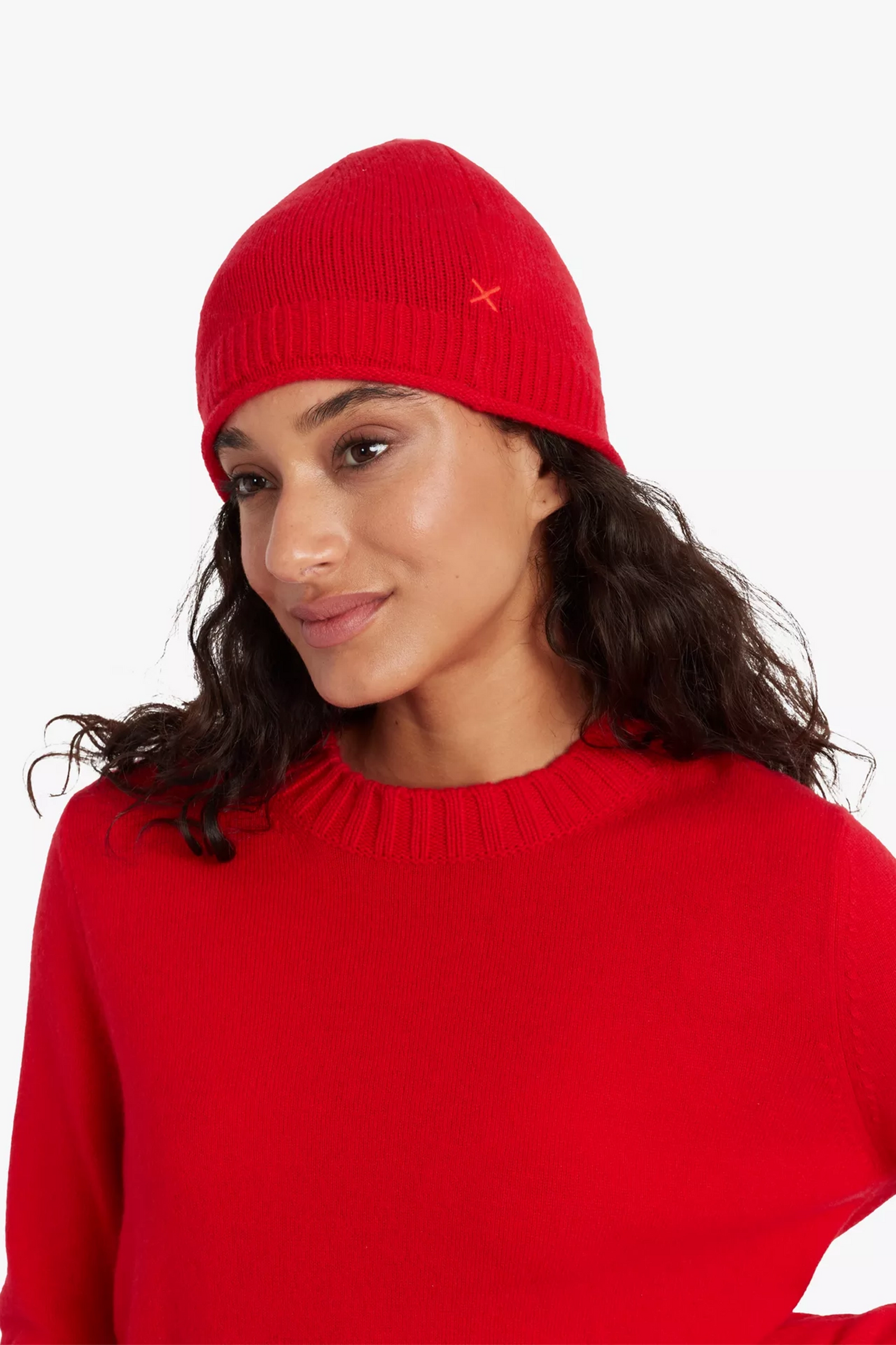 Wool Cashmere Beanie, Velvet Red, One Size