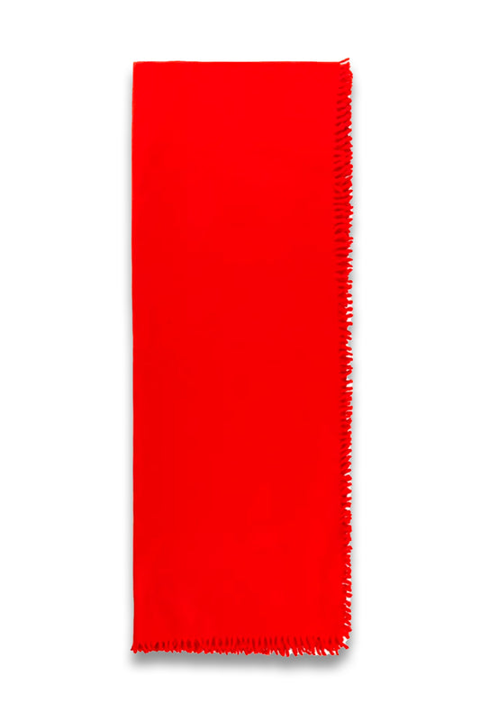 Red wool scarf