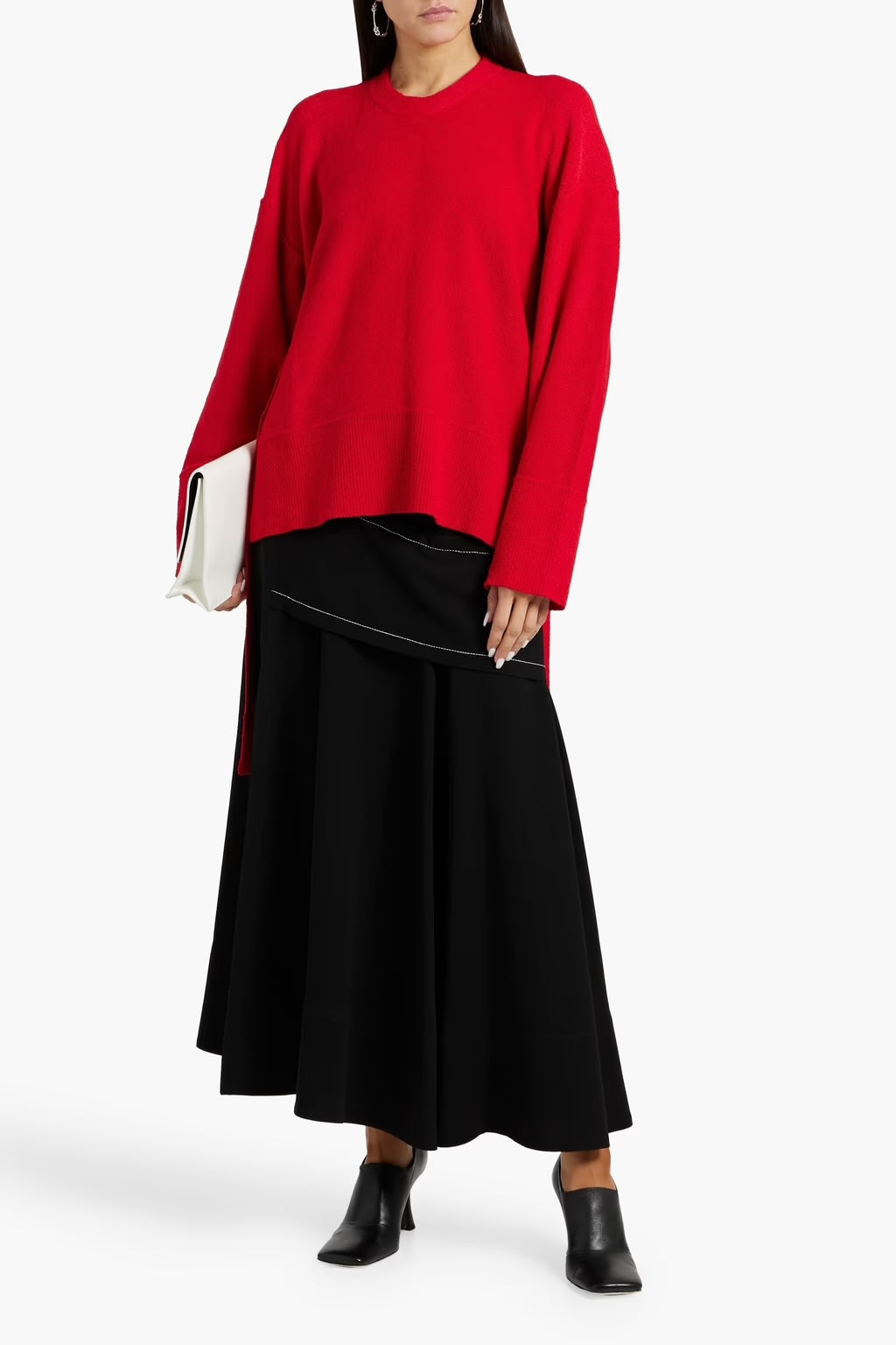 Cut-out Knitted Sweater