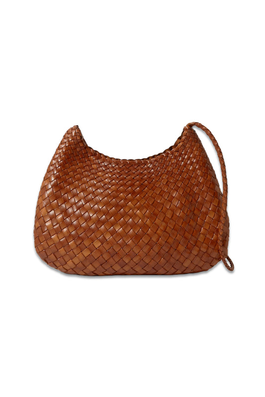 Santa Rosa Woven Leather Shoulder Bag