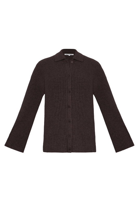 Fantino Compost Cashmere Collared Cardigan