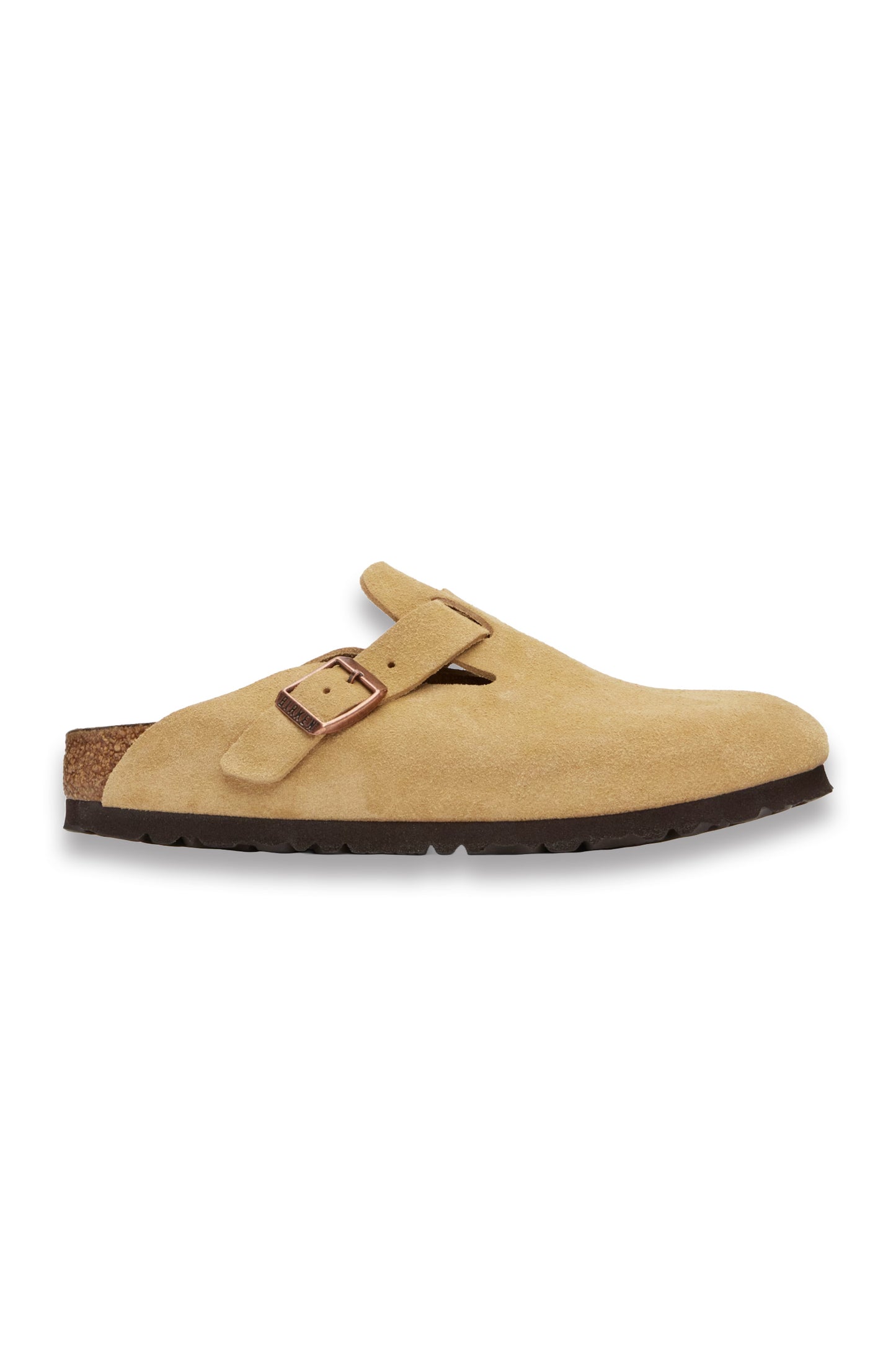 Beige Narrow Boston Soft Footbed Slip-on Loafers