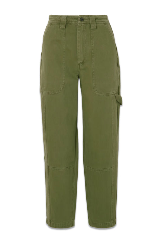 Phoebe Recycled-Denim Straight-Leg Cargo Pants