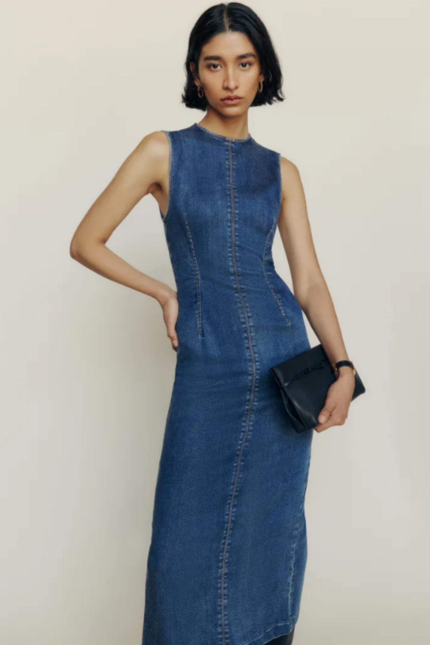 Kendi Denim Midi Dress