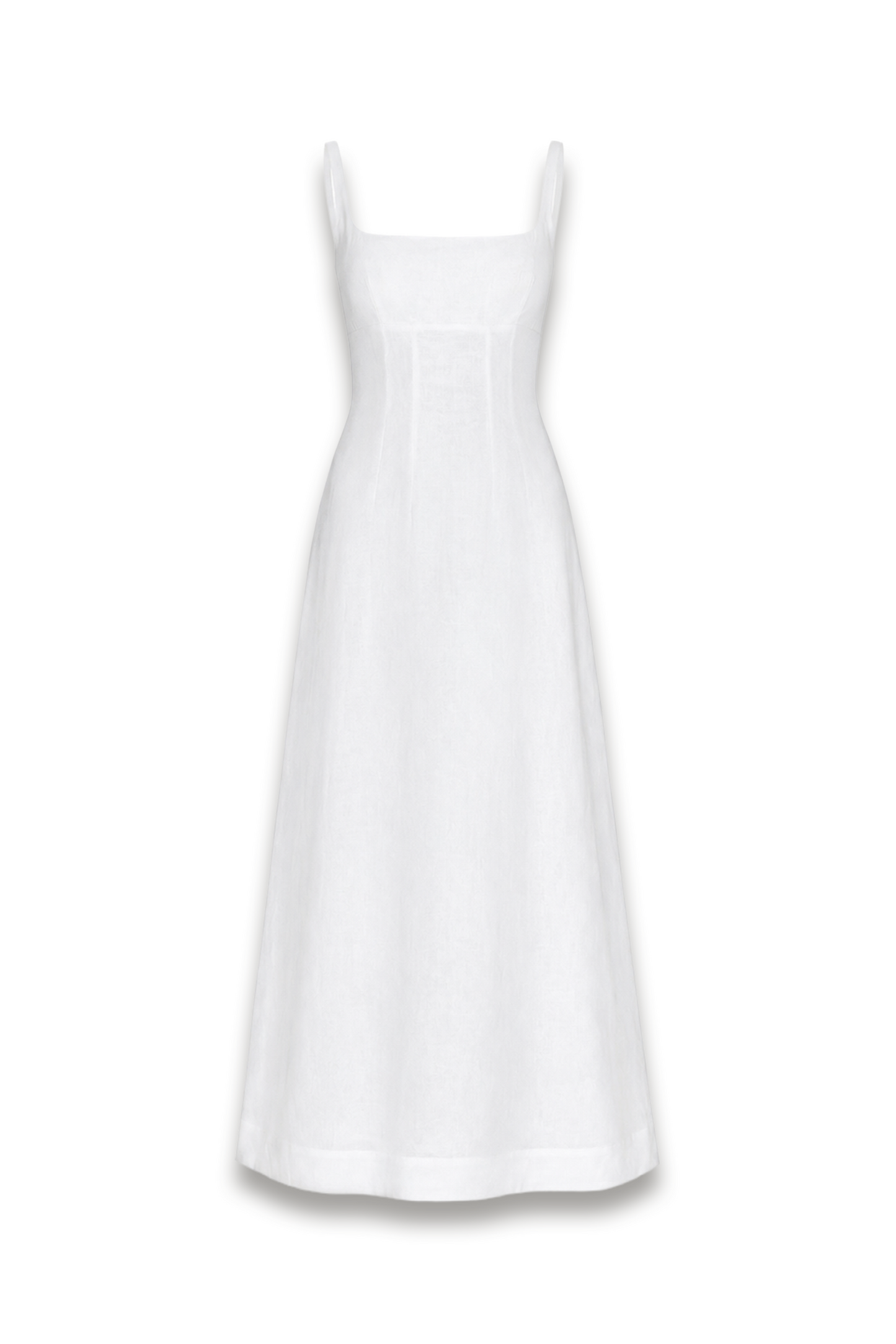 Sabine Linen Dress in White