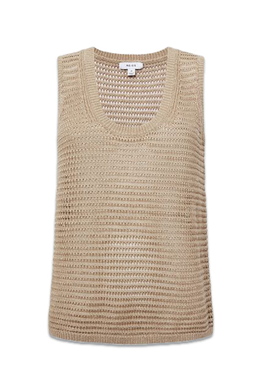 Ava Open Stitch Knitted Vest