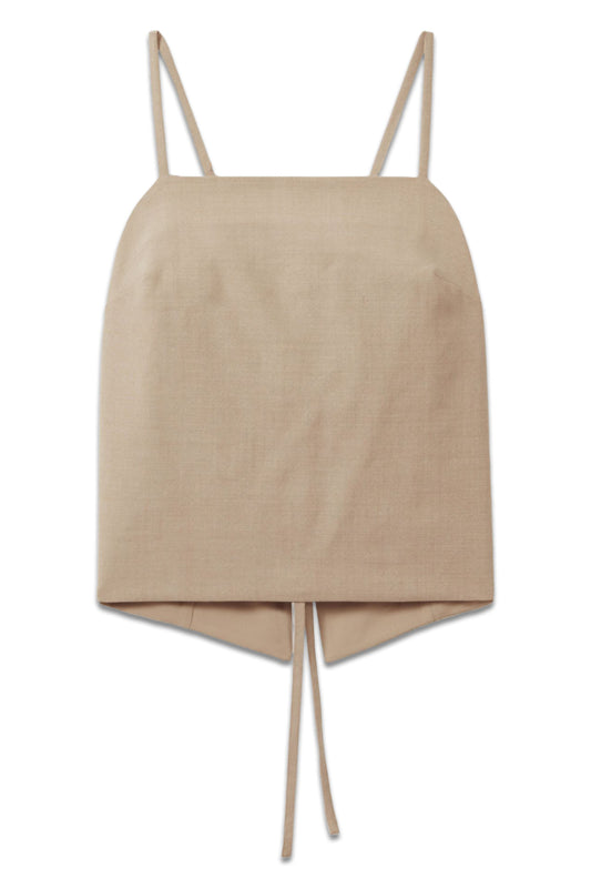 Kiana Wool Strappy Tie-Back Top