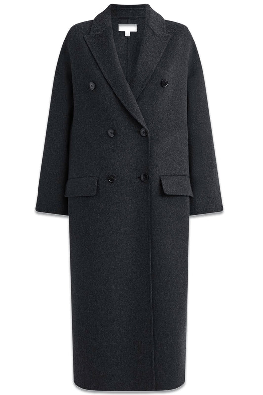 Relaxed Wool Double Breasted Coat