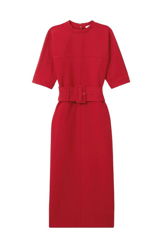 Naya Belted Midi Dress