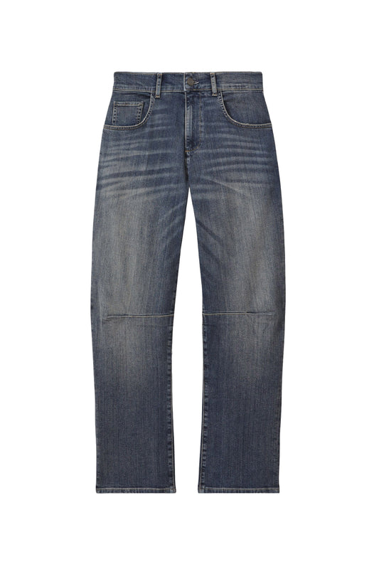 Manhi Washed Barrel Leg Jeans