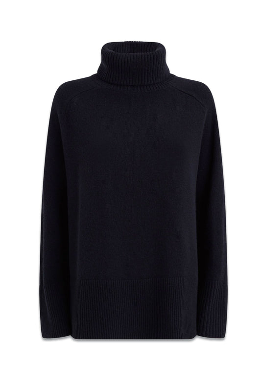 Relaxed Cashmere Funnel Neck Jumper