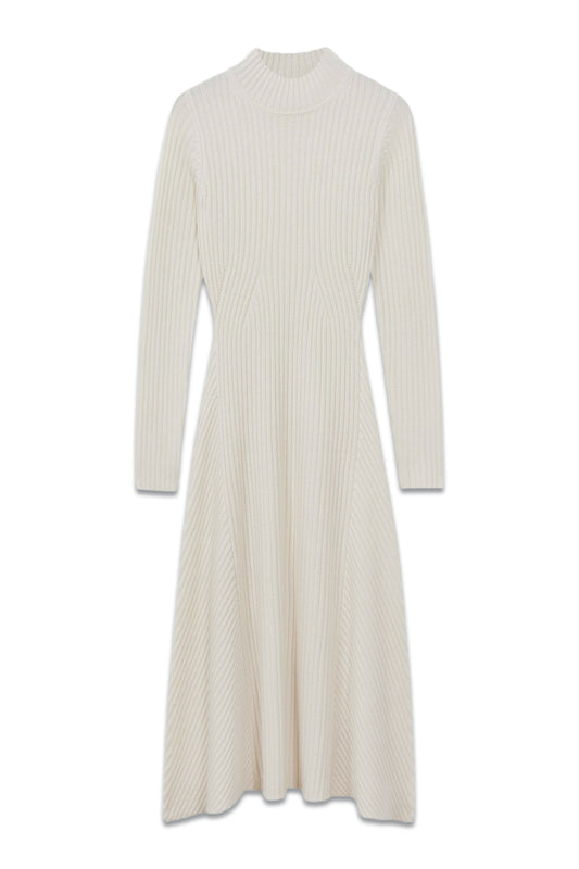 Kris Wool Blend Bodycon Midi Dress