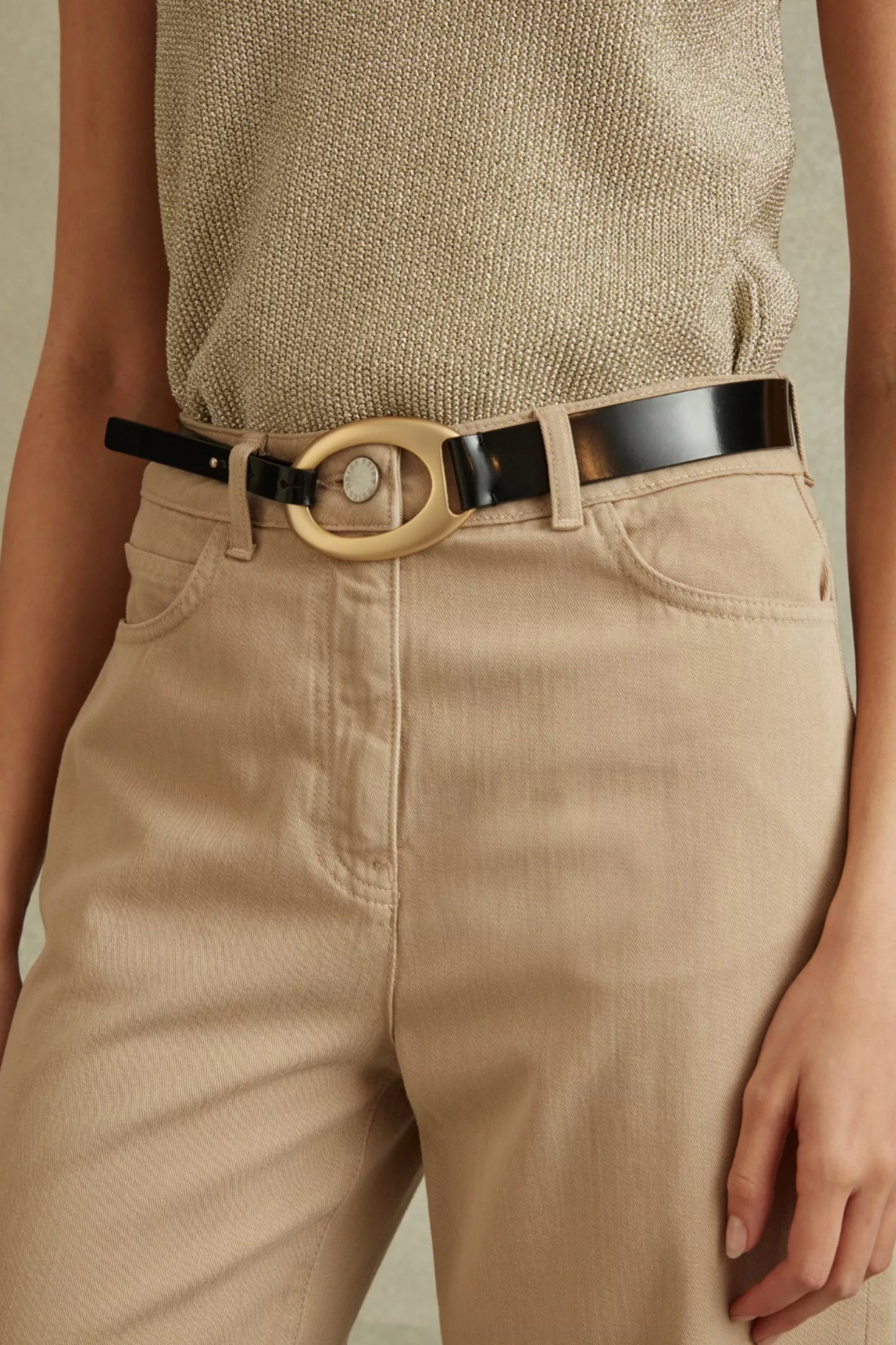 Ellis Leather Belt in Black