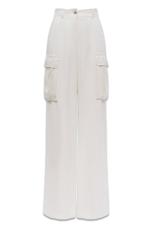 Robyn Linen Wide-Leg Trousers