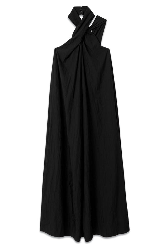 Phoebe Taffeta Halter Neck Maxi Dress