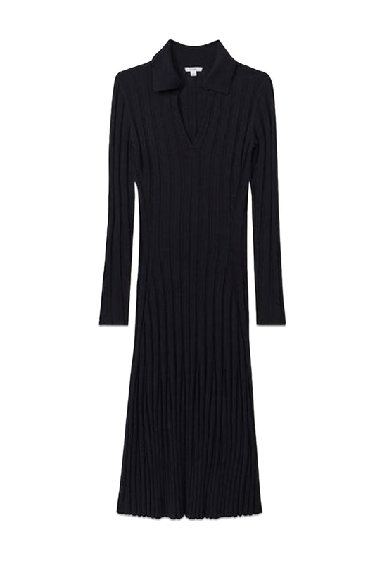 Winnie Knitted Open Collar Midi Dress