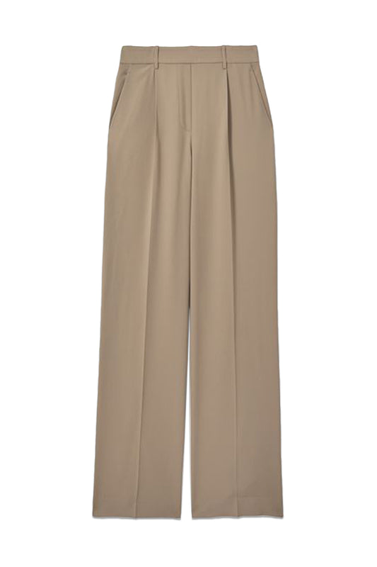 Half-Elasticated Wide Leg Trousers